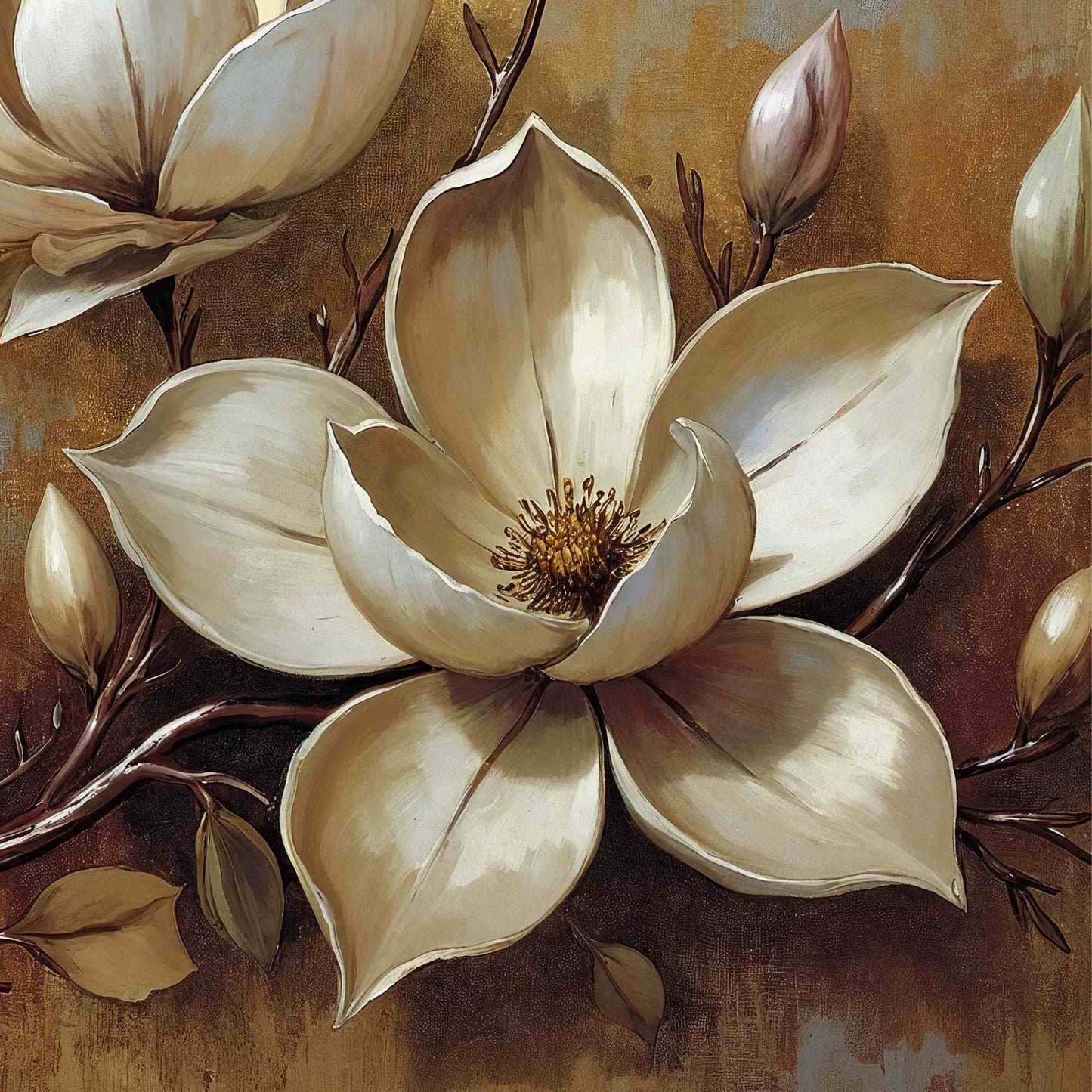 Golden Magnolia Bloom