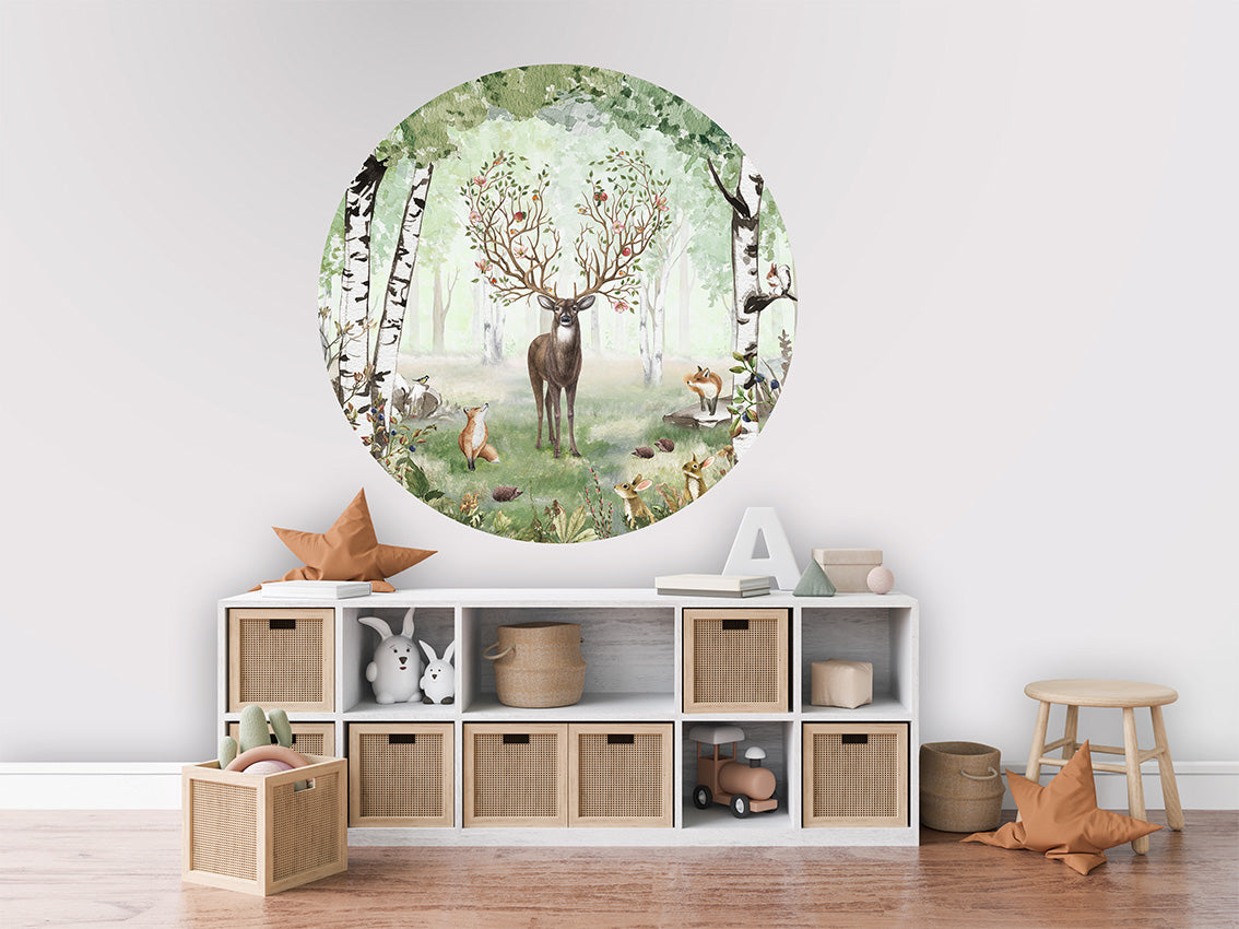 Amazing Antlers Summer wall circle sticker by Artehub