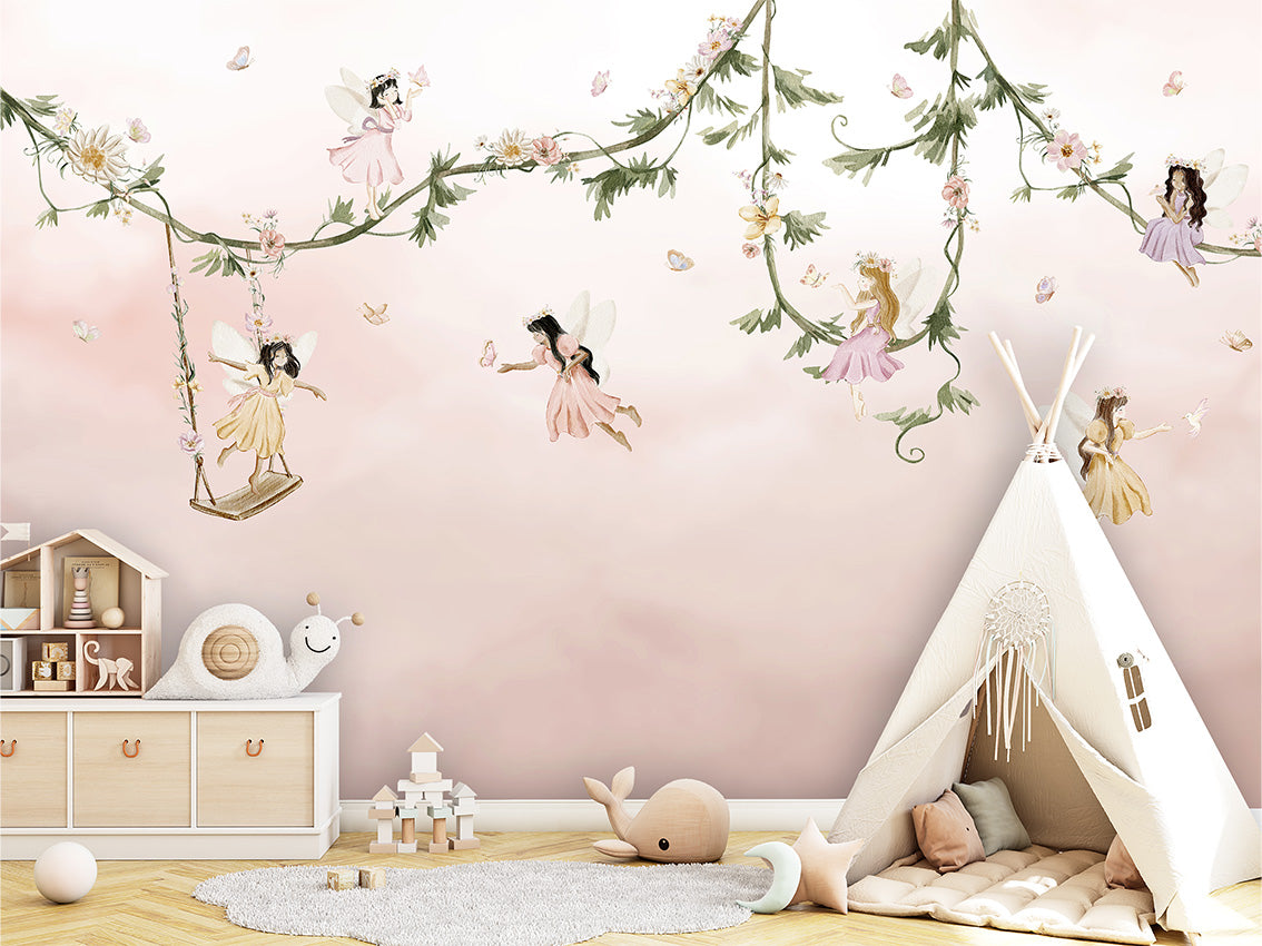 Dream_Flight kids room wallpaper interior — premium wallpaper by Artehub Egypt