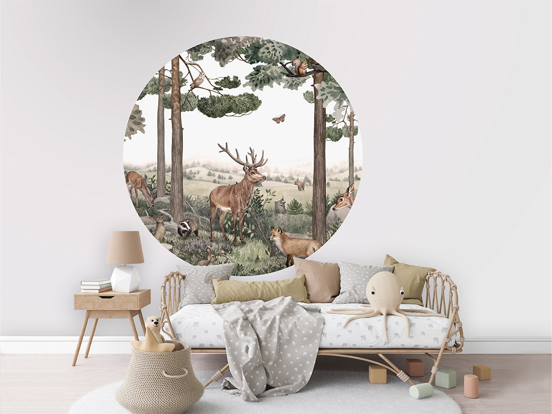 Forest Jive wall circle sticker by Artehub