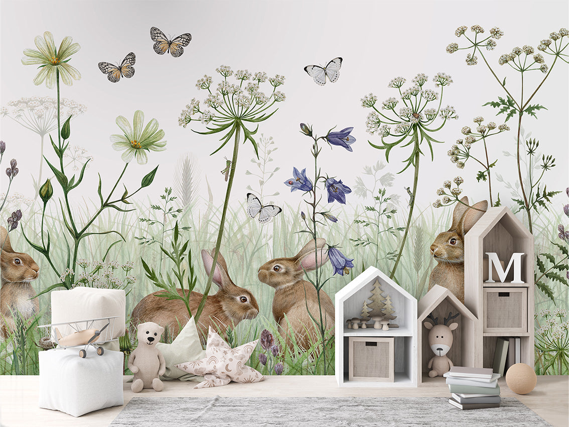In the Undergrowth luxury wallpaper in kids room interior — Artehub Egypt