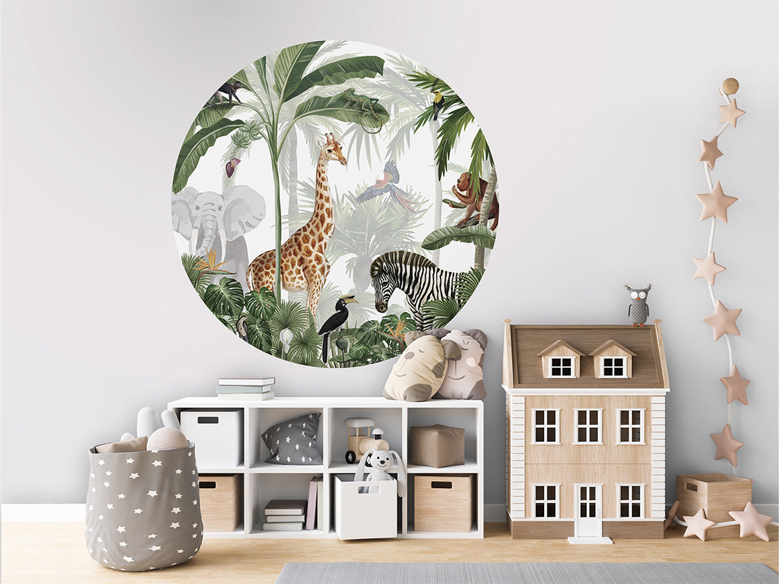 Jungle Jive wall circle sticker by Artehub