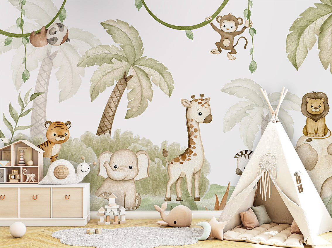 Savannah_Joy kids room wallpaper interior — premium wallpaper by Artehub Egypt