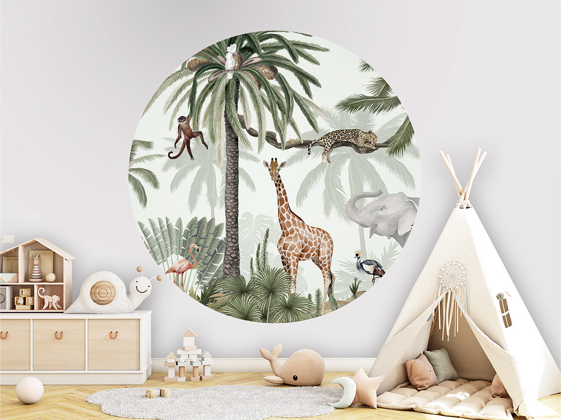 Tropical Jive wall circle sticker by Artehub
