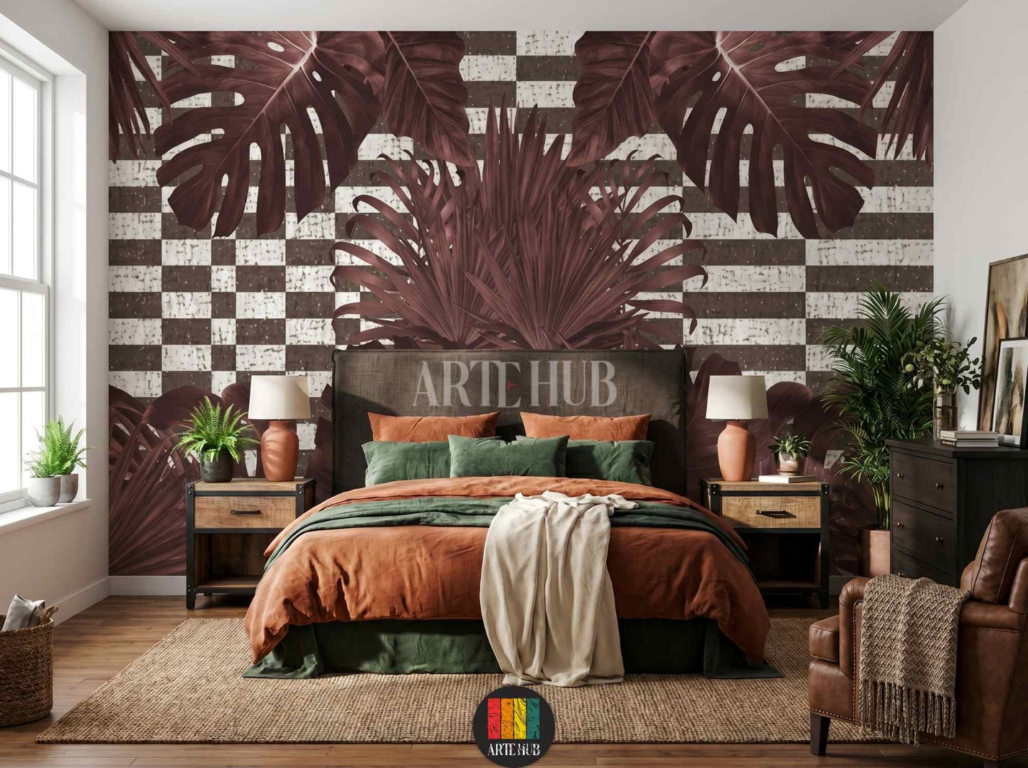 Maroon Monstera