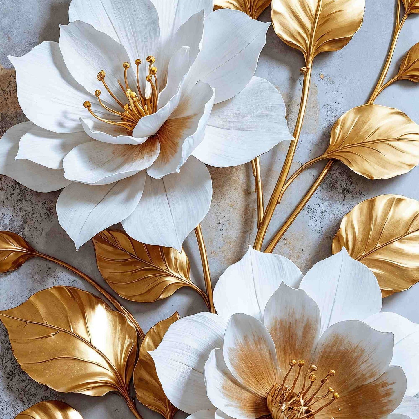 Aurelian Bloom 3D Canvas