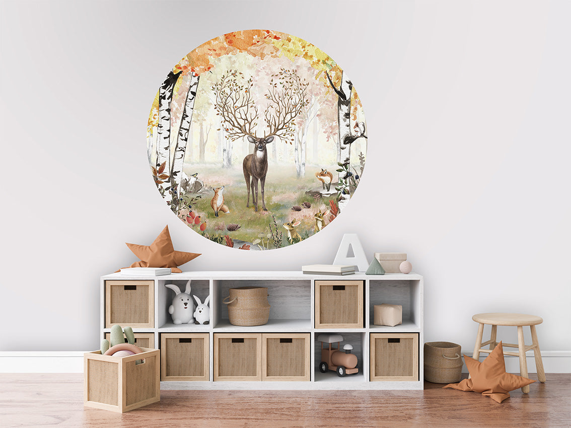 Amazing Antlers Autumn wall circle sticker by Artehub