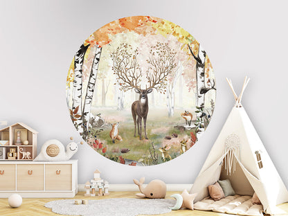 Amazing Antlers Autumn wall circle sticker by Artehub