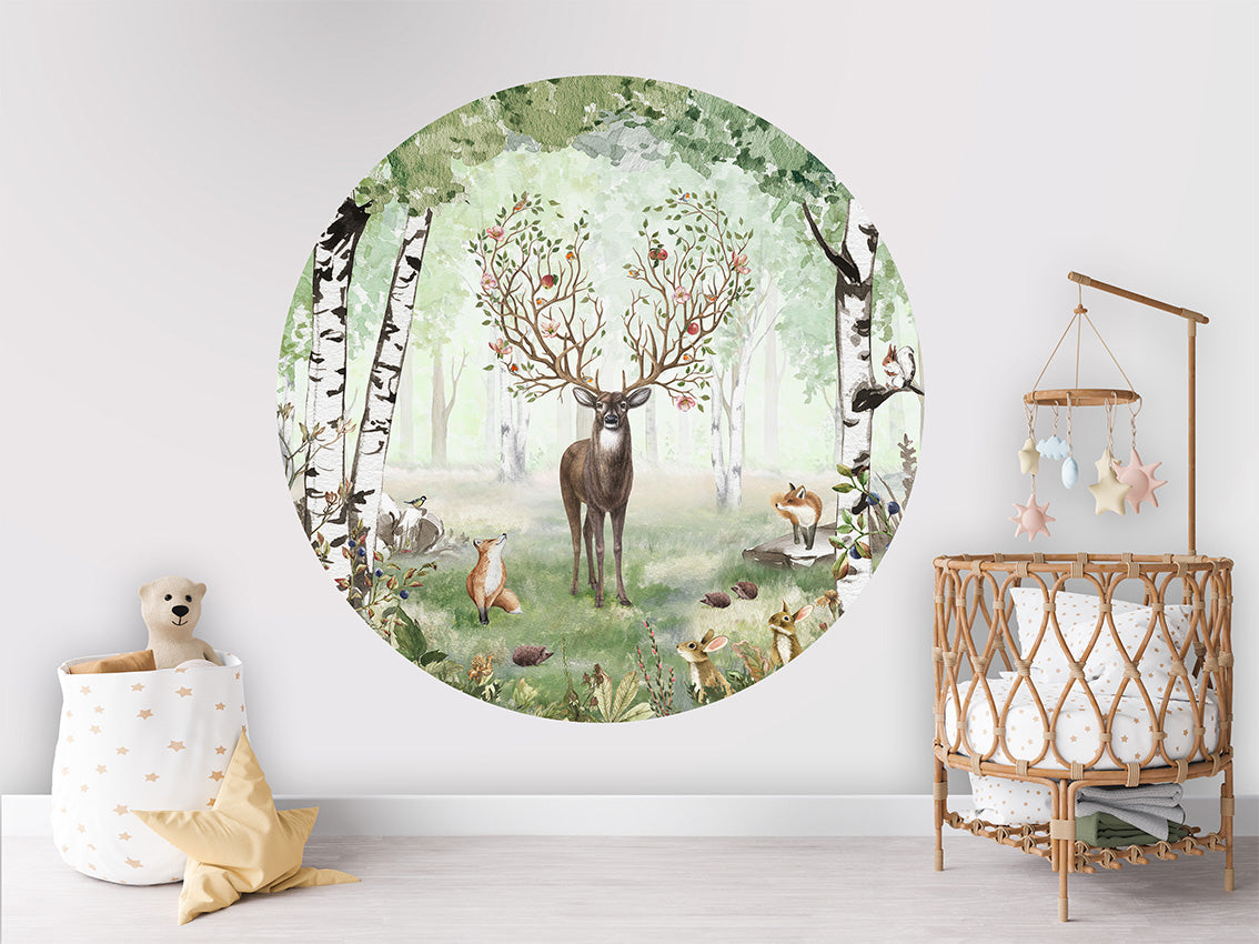 Amazing Antlers Summer wall circle sticker by Artehub