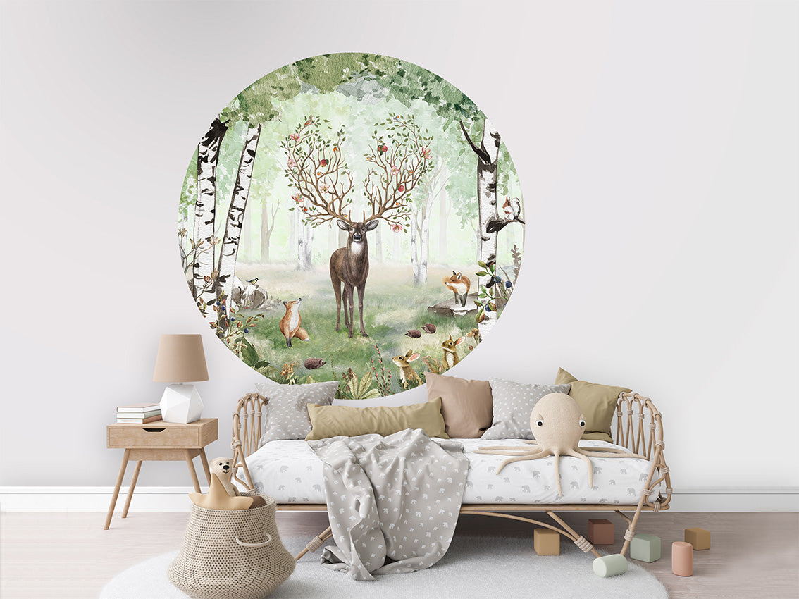 Amazing Antlers Summer wall circle sticker by Artehub