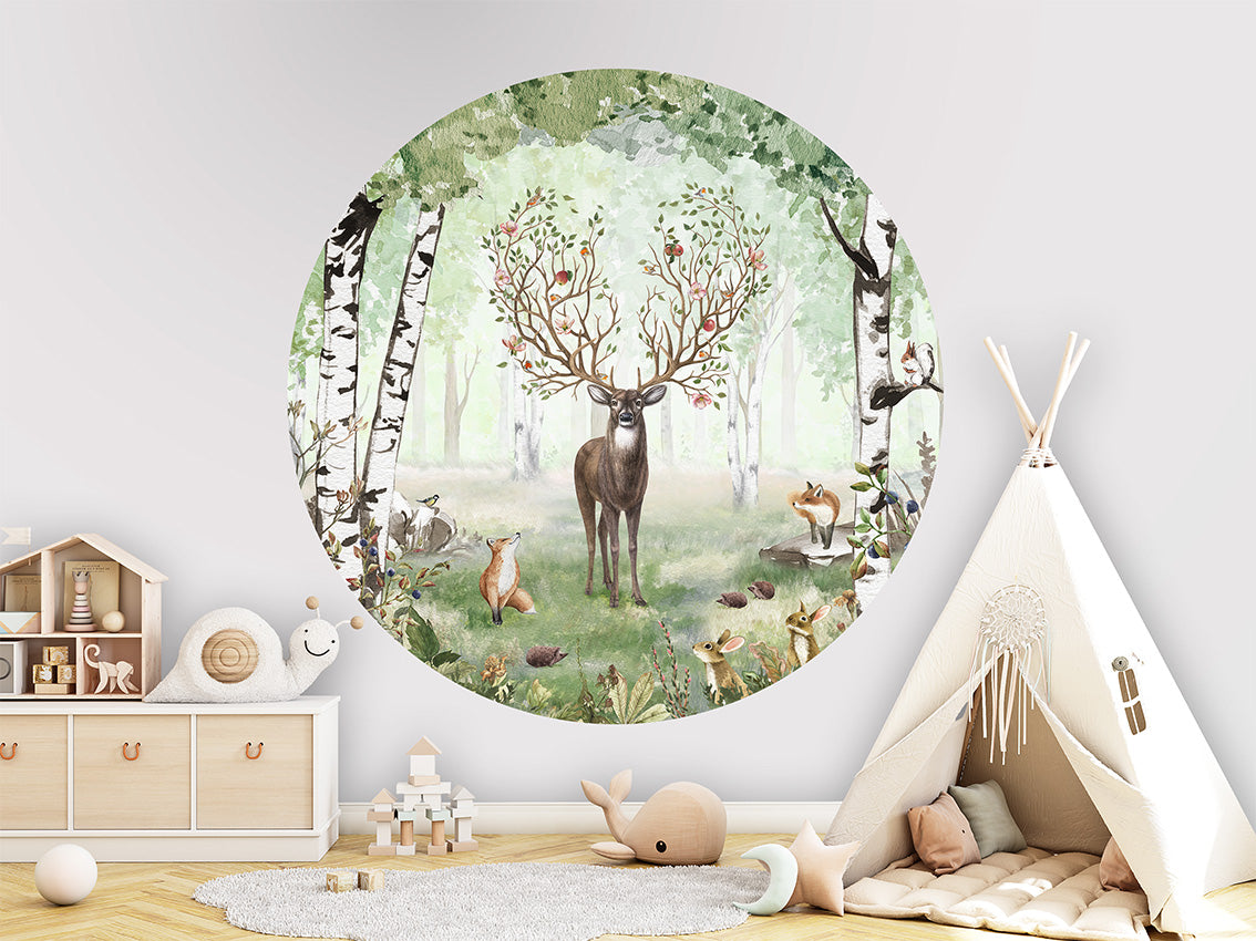 Amazing Antlers Summer wall circle sticker by Artehub