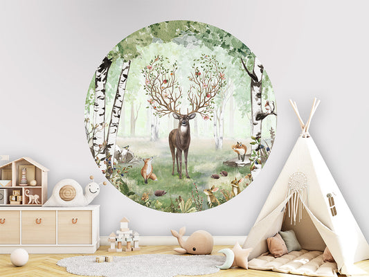Amazing Antlers Summer wall circle sticker by Artehub
