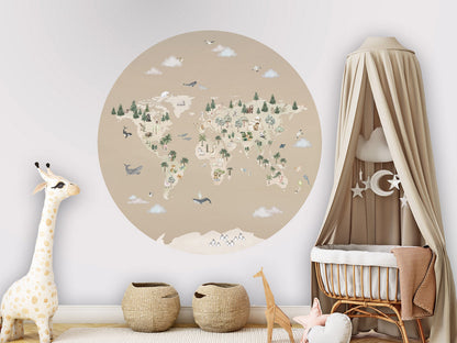 Animal Atlas - Brown - Circle
