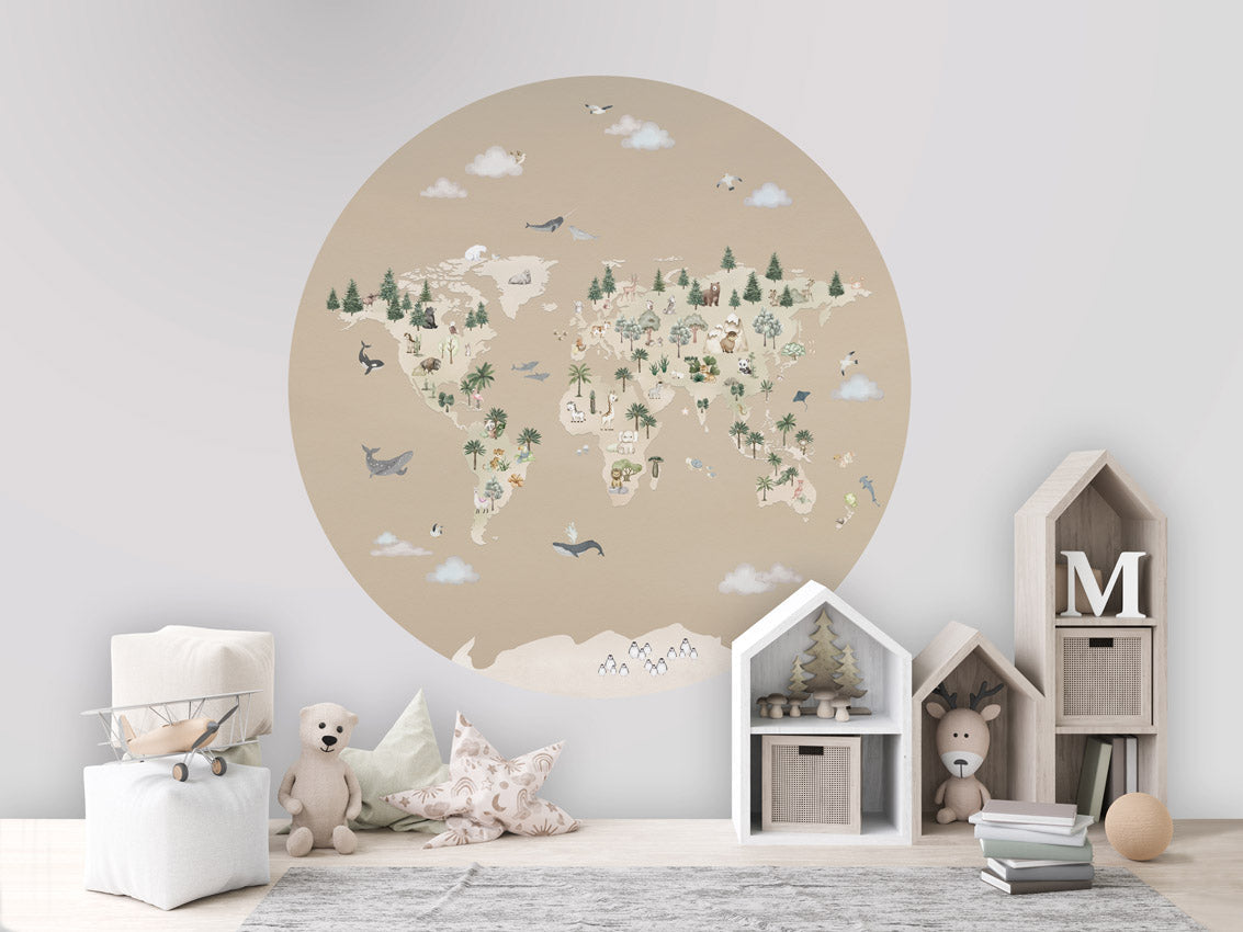Animal Atlas - Brown - Circle