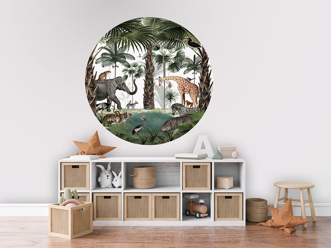 Animal Kingdom wall circle sticker by Artehub