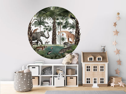 Animal Kingdom wall circle sticker by Artehub