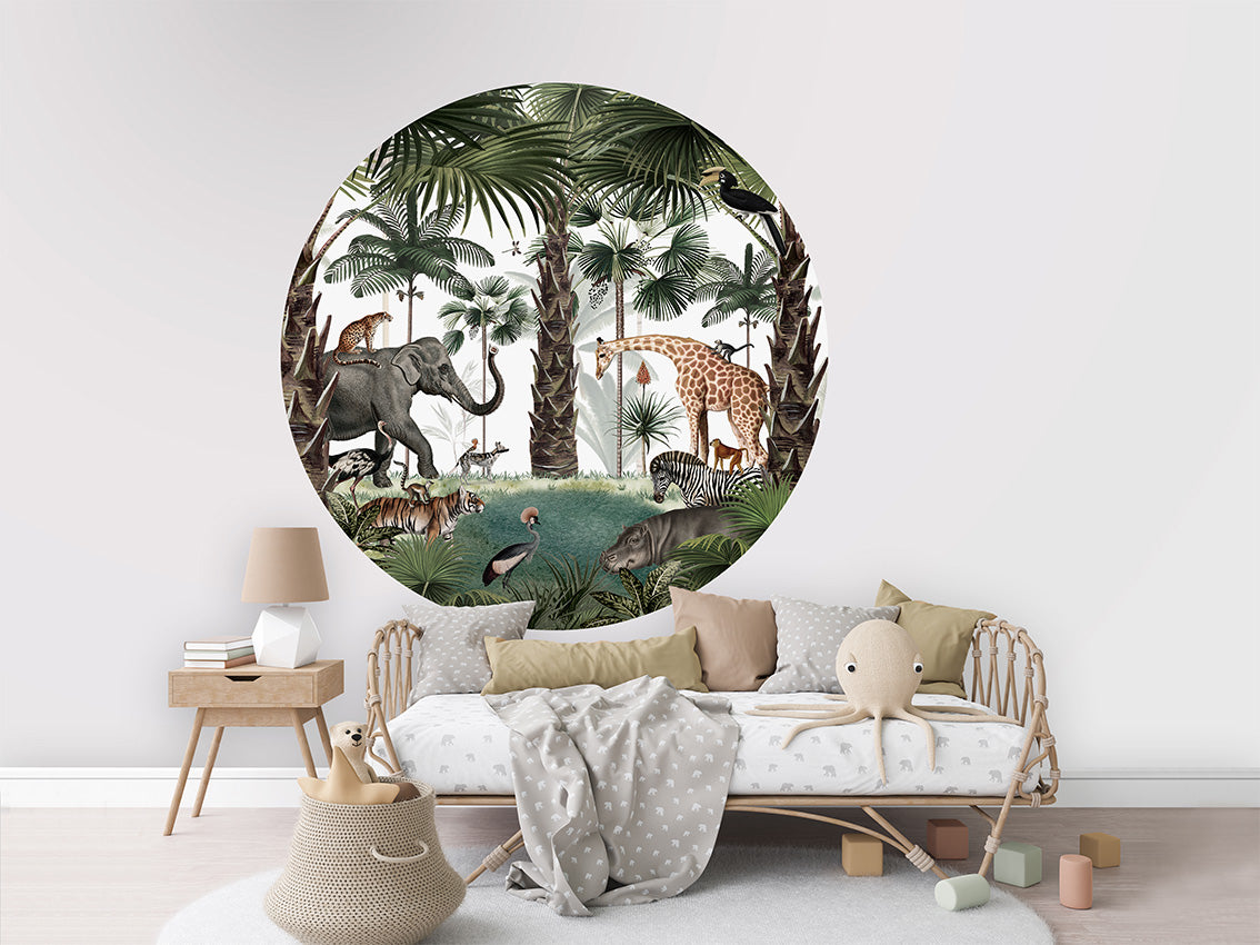 Animal Kingdom wall circle sticker by Artehub