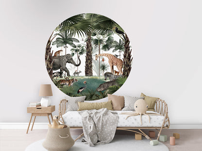 Animal Kingdom wall circle sticker by Artehub