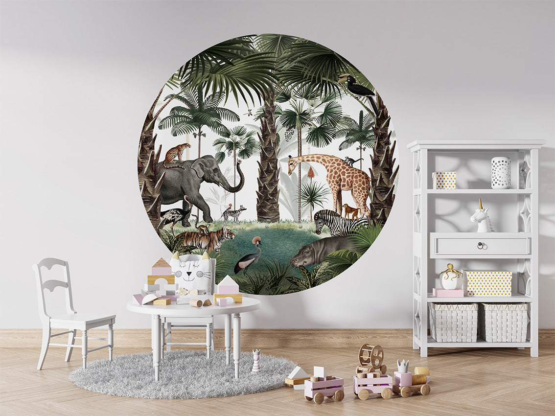Animal Kingdom wall circle sticker by Artehub