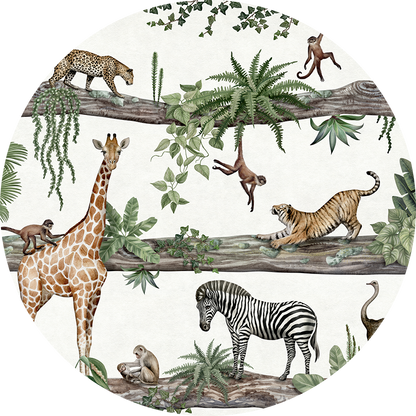 Amazing Animals wall circle sticker by Artehub
