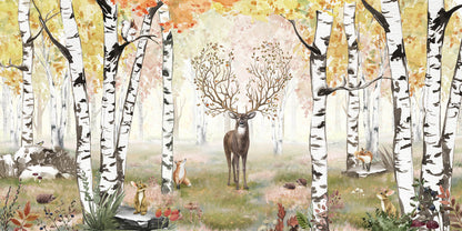 Amazing Antlers - Autumn European mural wallpaper design for kids room — Artehub Egypt