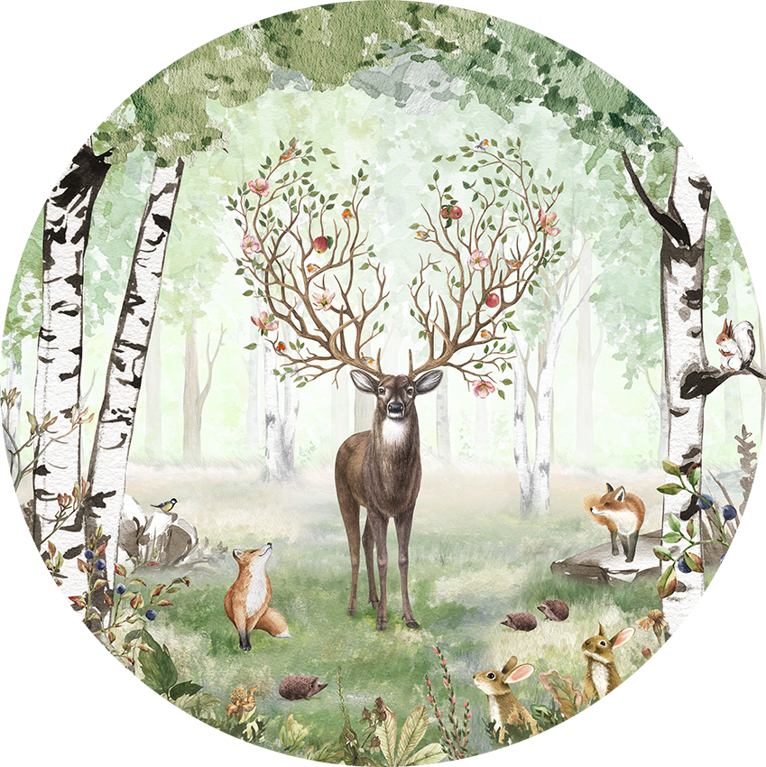 Amazing Antlers Summer wall circle sticker by Artehub