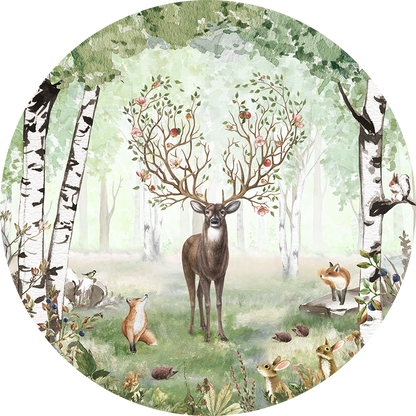 Amazing Antlers Summer wall circle sticker by Artehub