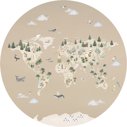 Animal Atlas - Brown - Circle