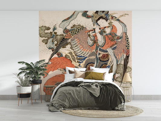 Asian Angel luxury wallpaper interior room:bedroom — Artehub Egypt