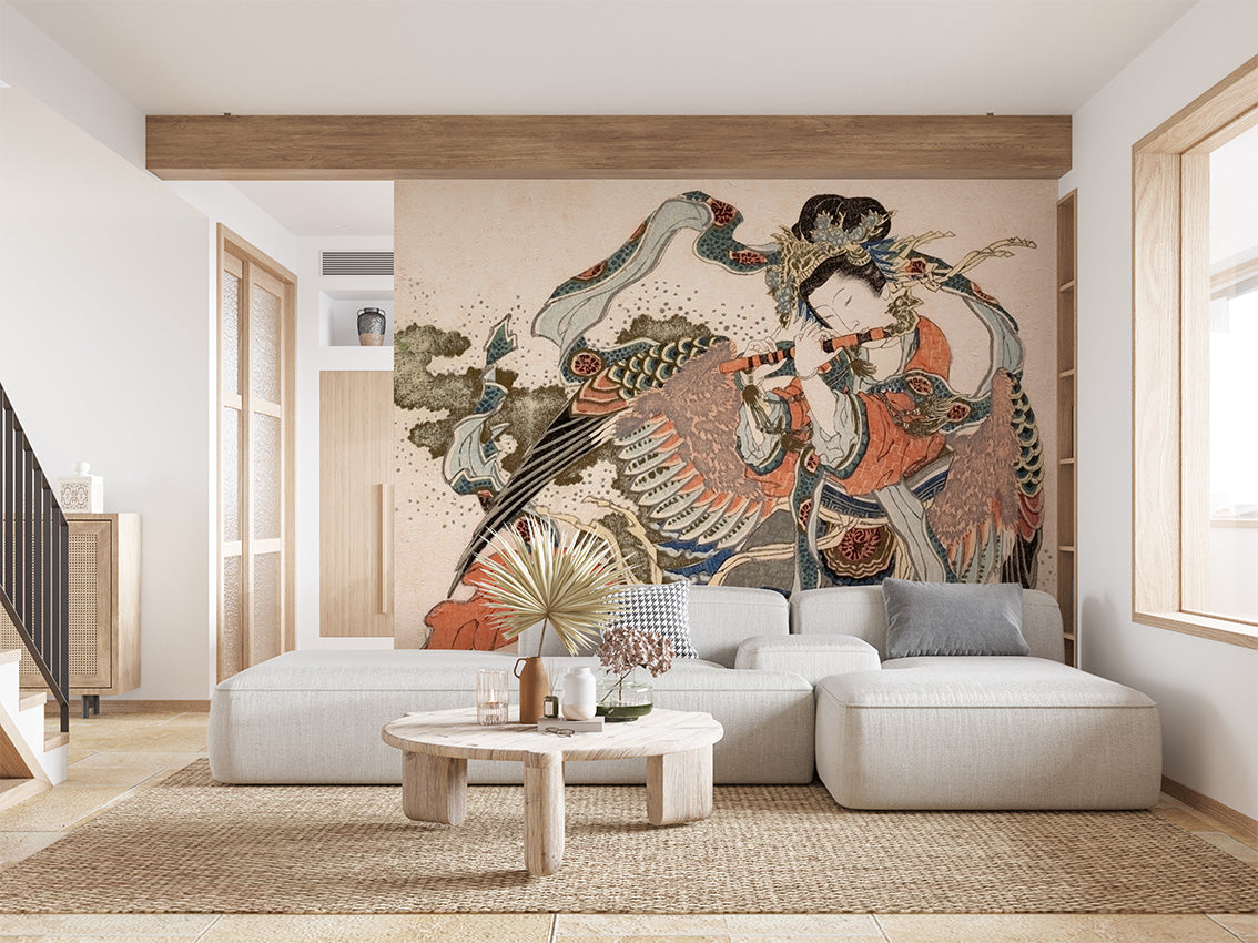 Asian Angel luxury wallpaper interior room:livingroom — Artehub Egypt