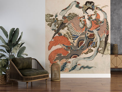 Asian Angel luxury wallpaper interior room:livingroom — Artehub Egypt