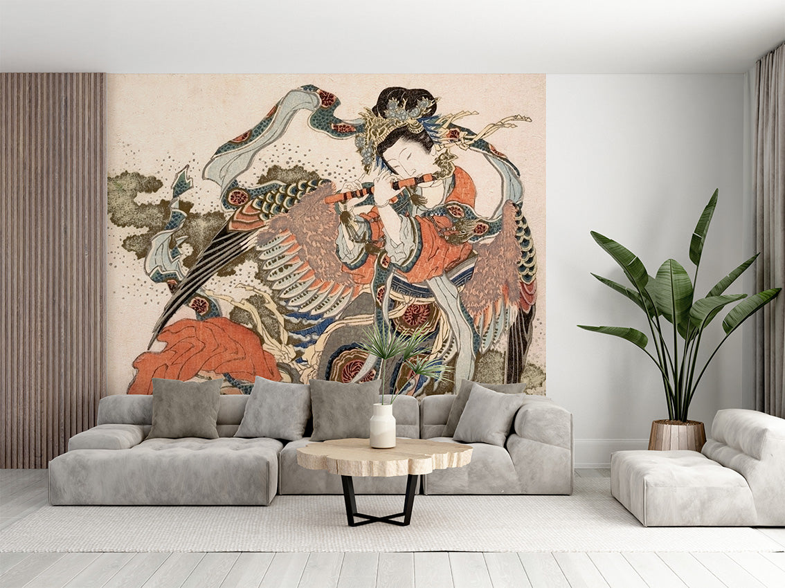 Asian Angel luxury wallpaper interior room:livingroom — Artehub Egypt