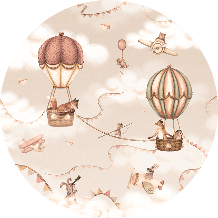 Aviation Adventure - Mono - Circle