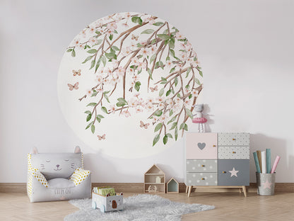 Blooming Blossom wall circle sticker by Artehub