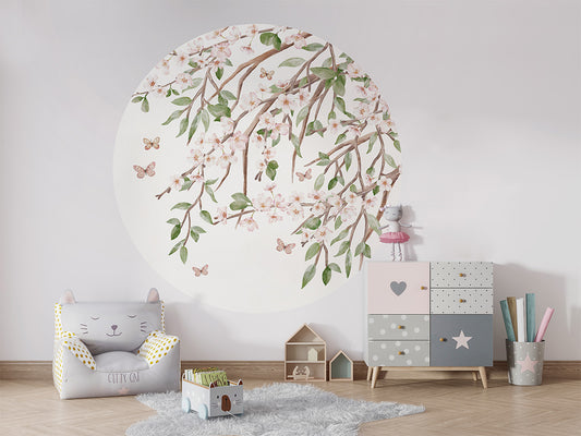 Blooming Blossom wall circle sticker by Artehub