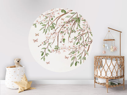 Blooming Blossom wall circle sticker by Artehub