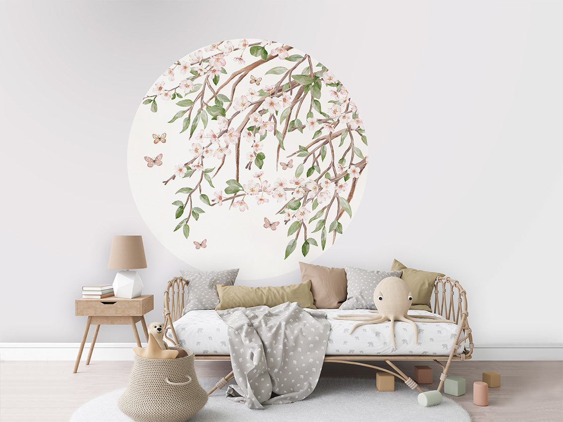 Blooming Blossom wall circle sticker by Artehub