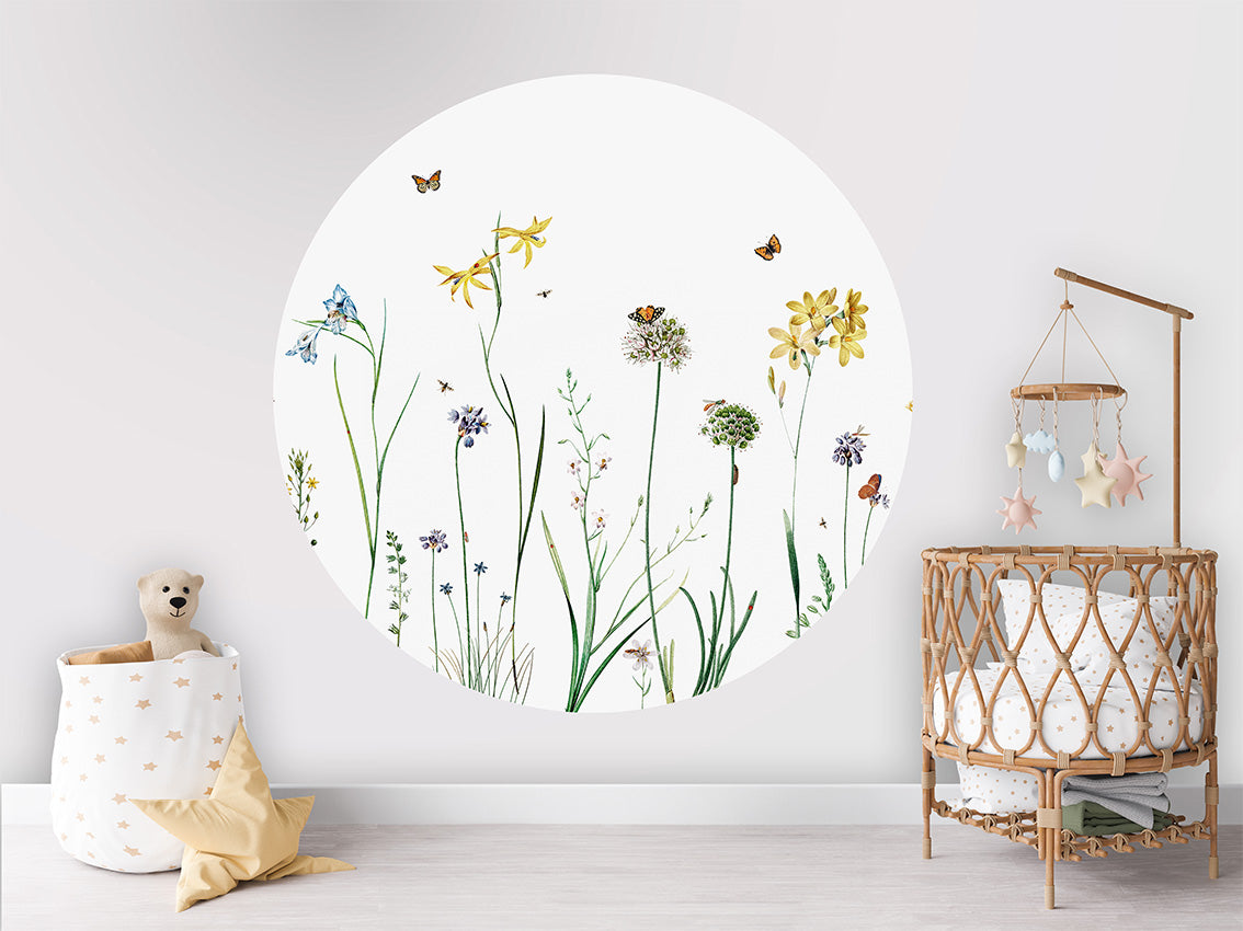 Butterfly Garden wall circle sticker by Artehub