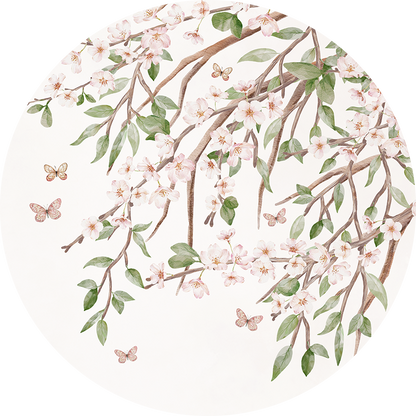 Blooming Blossom wall circle sticker by Artehub