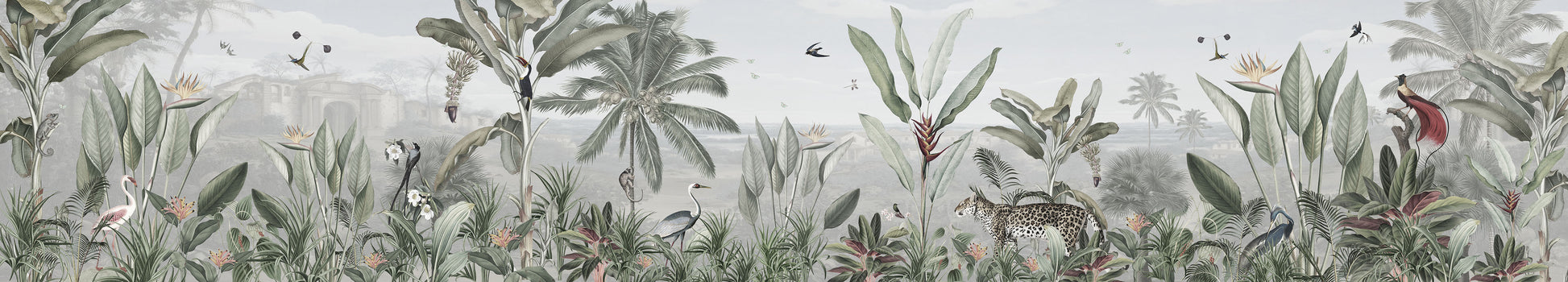 Botanical Beauty - Panorama wallpaper design — Artehub Egypt