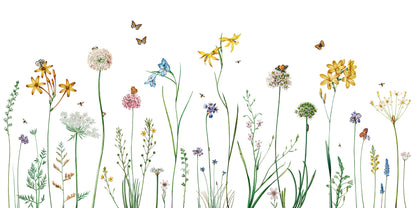 Butterfly Garden European mural wallpaper design for kids room — Artehub Egypt
