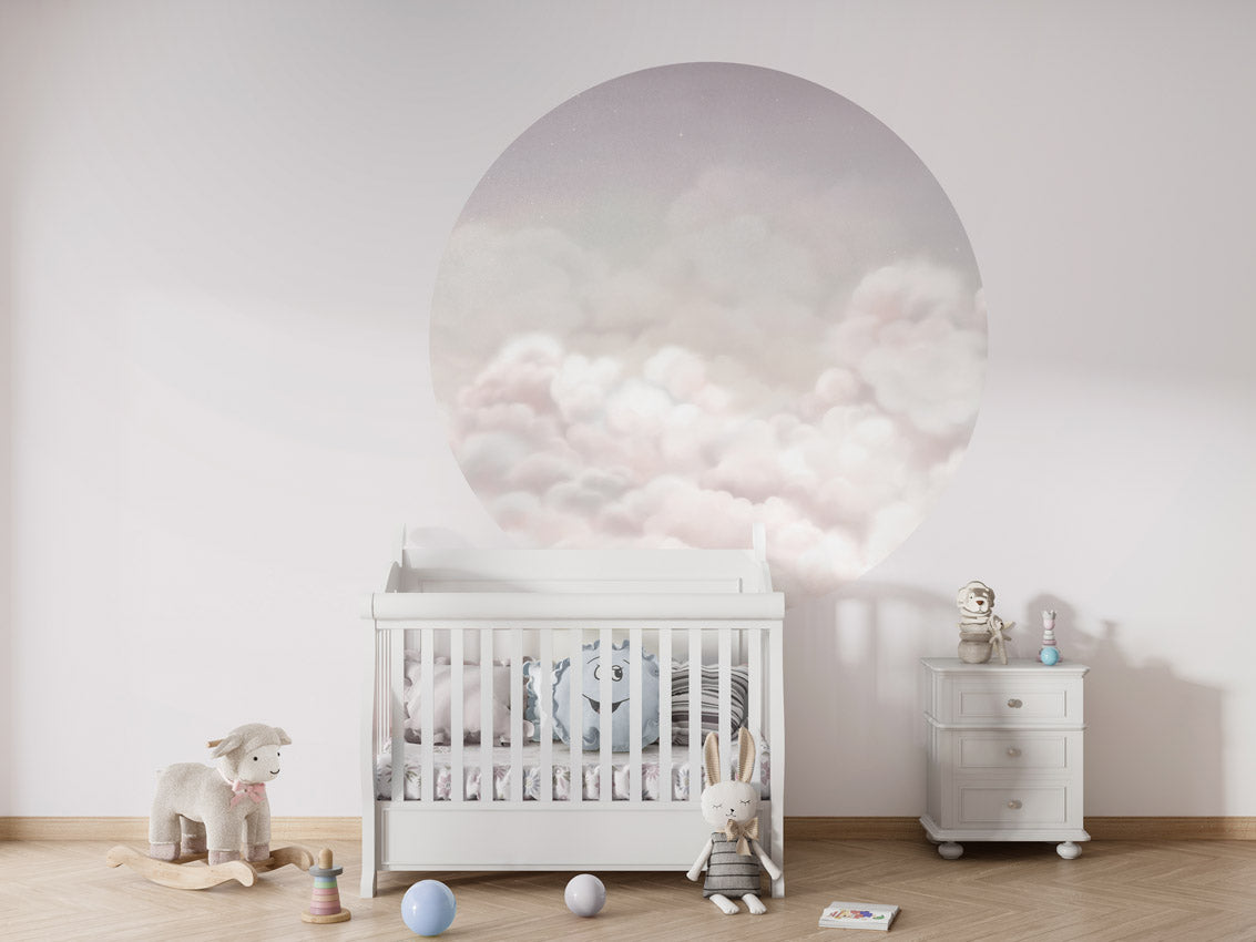 Calming Clouds - Pink - Circle