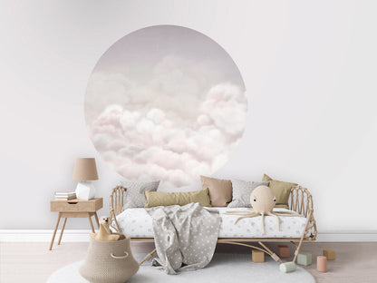 Calming Clouds - Pink - Circle