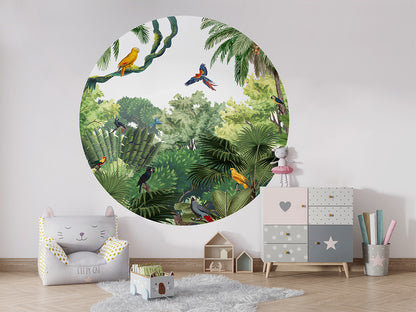 Canopy Jungle wall circle sticker by Artehub