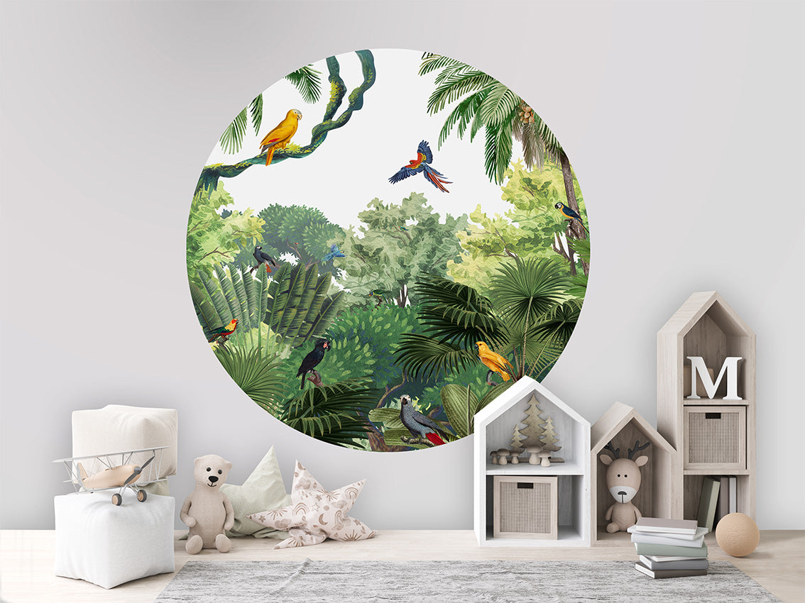 Canopy Jungle wall circle sticker by Artehub
