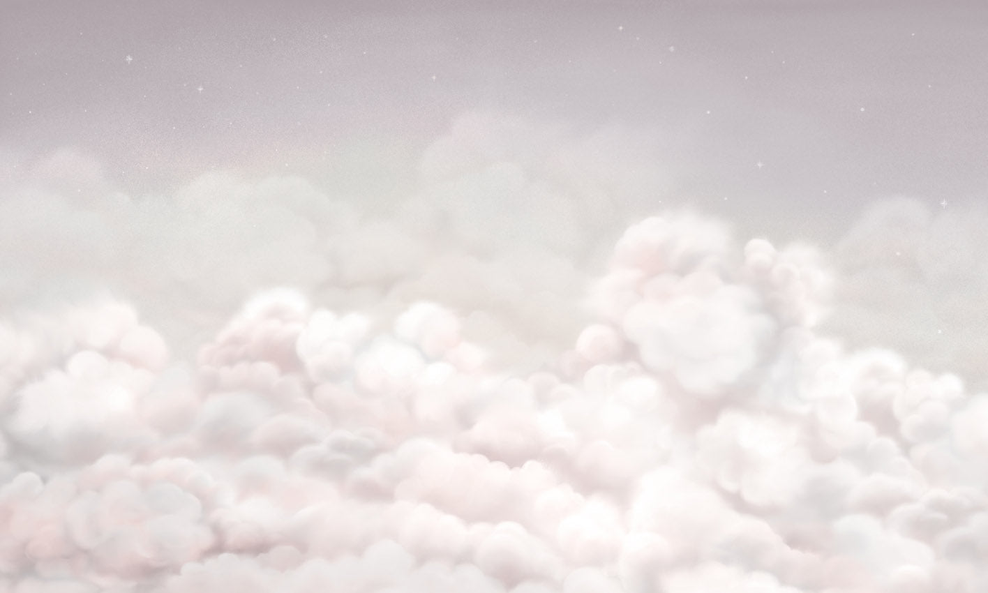Calming Clouds - pink mural wallpaper design — premium wallpaper by Artehub Egypt