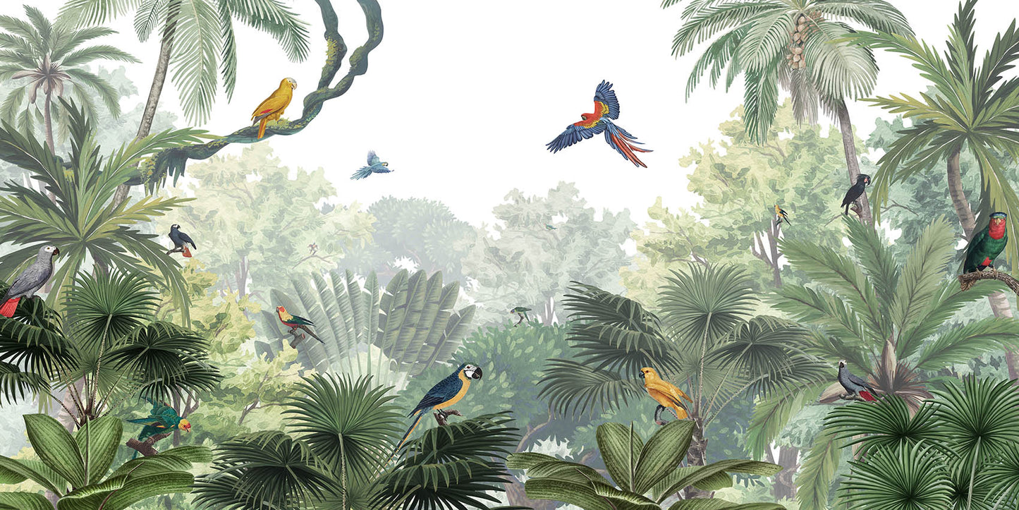 Canopy Jungle - Natural European mural wallpaper design for kids room — Artehub Egypt