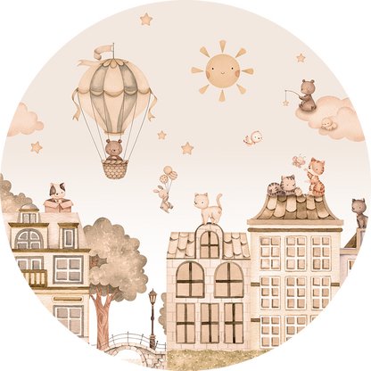 City Cats - Mono - Circle