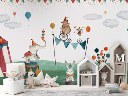 Crazy_Circus kids room wallpaper interior — premium wallpaper by Artehub Egypt