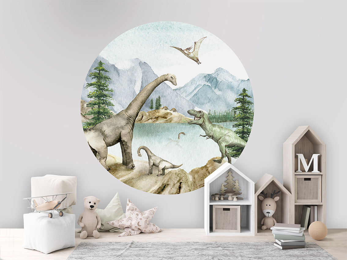 Dino Dreams wall circle sticker by Artehub